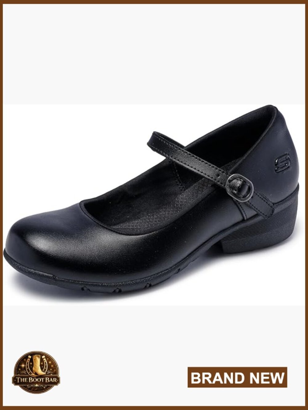 Memory Foam Slip Resistant Work Shoes with Adjustable Strap